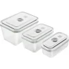 Zwilling Vakuum-Box 3er-Set Fresh & Save Glas Weiß 10